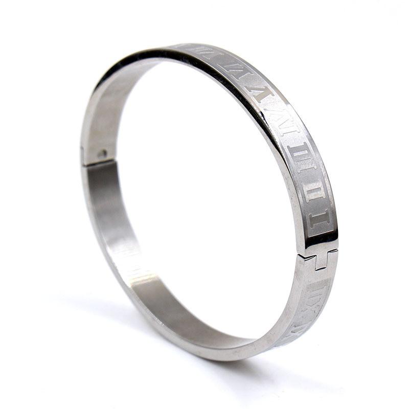 Geometric Stainless Steel Letter Bracelets For Men And Women Trendy Punk Accessories