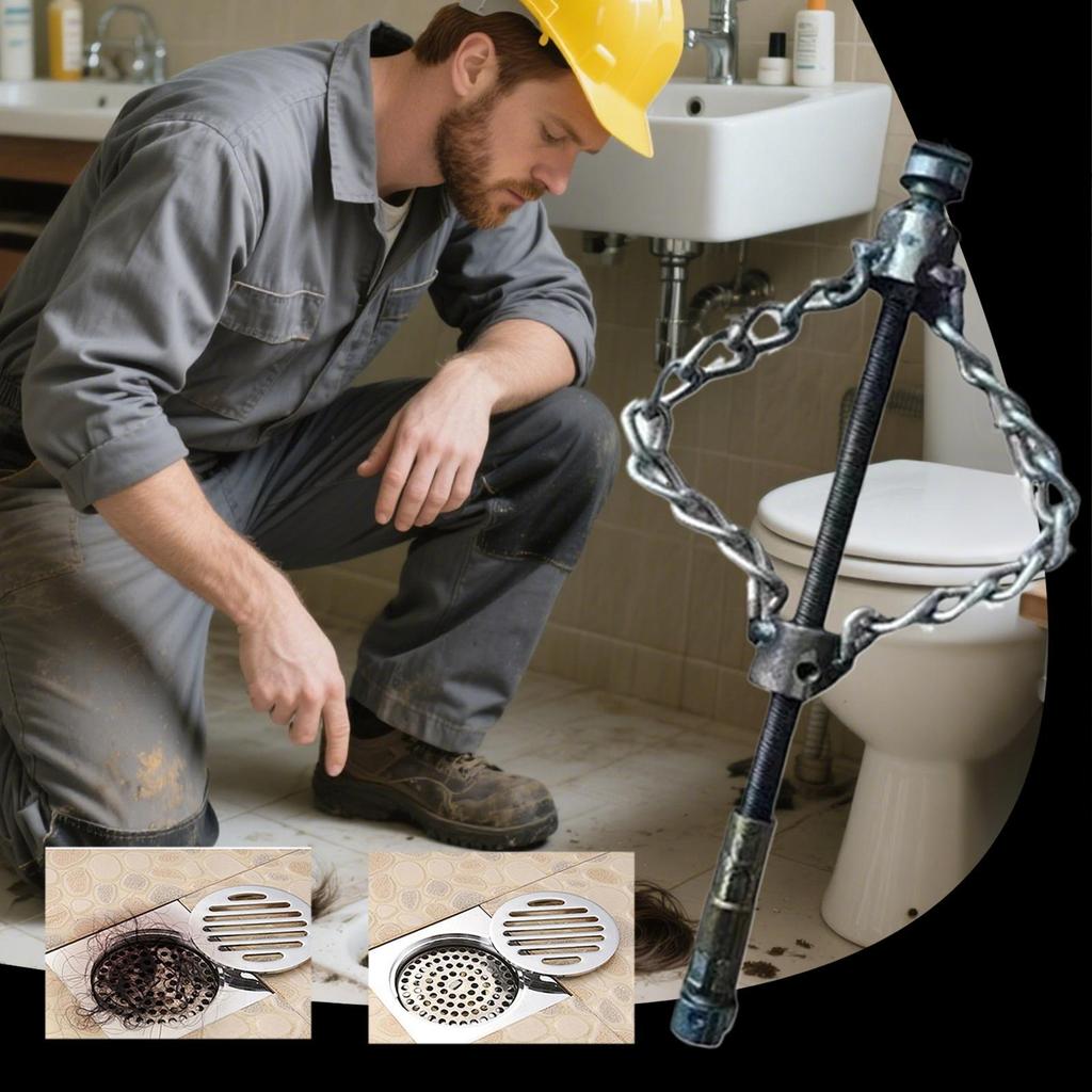 Flex Shaft Descaling Tool Power Shaft Cleaning Tool Multipurpose Plumbing Descaling Equipment For Hair Clog Shower Drain Grease