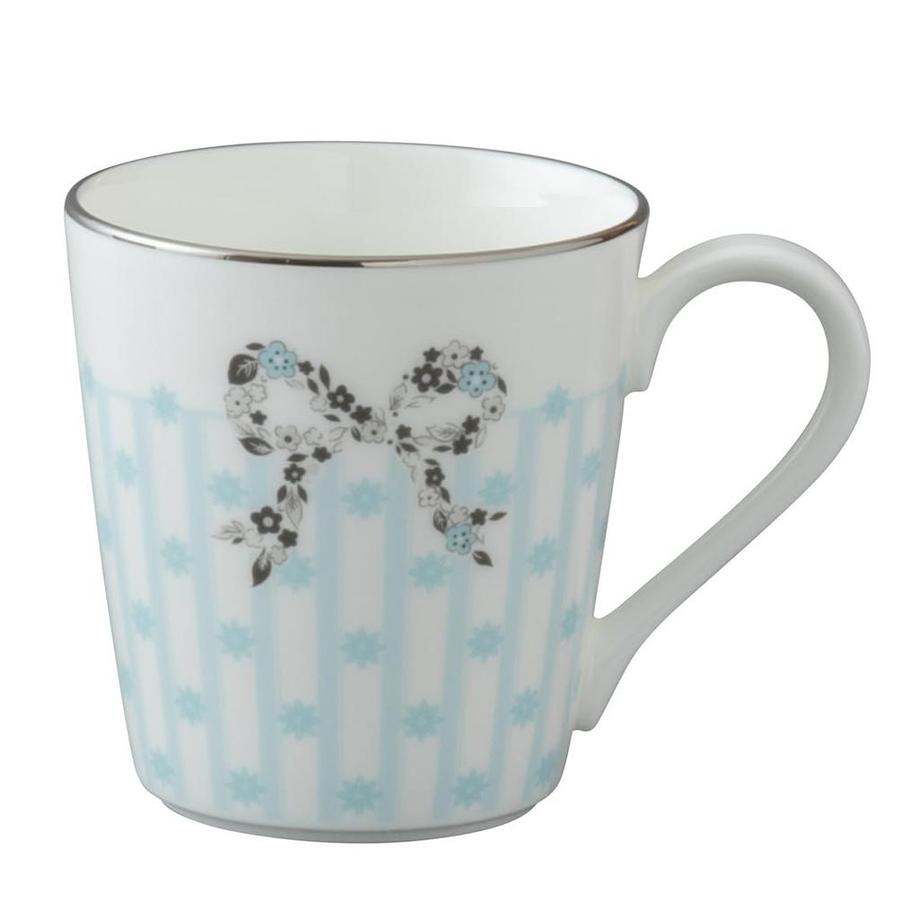 NARUMI Small Floral Cute and Microwave Made In Gift Felicita! Mug, 290cc, Blue, Print, Stylish, Gift, Safe, Japan, Boxed, 52556-2773