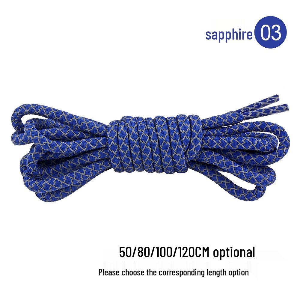 17 Reflective Round Fluorescent Shoelaces for Casual Basketball Shoes