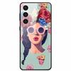Tempered Glass Case For Samsung S23 Plus 5G Cover Galaxy S 23 Space Hard Back Coque For Samsung S23 Ultra S23+ Bumpers Funda Cat