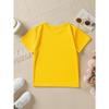 European Sizes Summer Boys' Fashion Short-Sleeve T-Shirt "Little Sunshine" Letter Smiling Sun and Other Cartoon Pattern Print Outdoor Casual Top