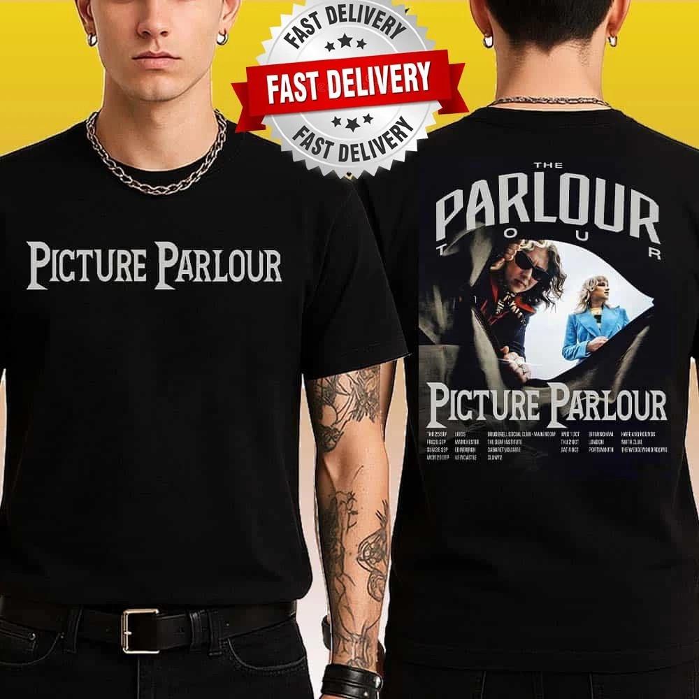 

Picture Parlour The Parlour Tour 2025 Список дат на сентябрь Унисекс футболка 2XL