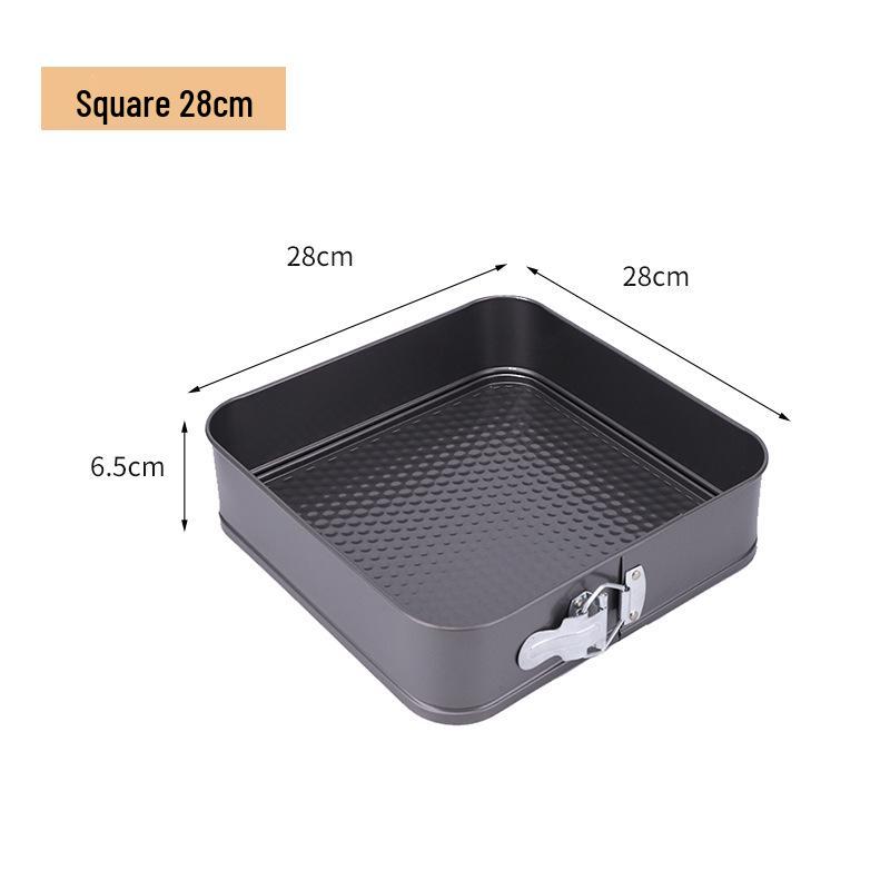 Zestaw nieprzywierających form do pieczenia w różnych rozmiarach: Okrągły i kwadratowy, Szczelny, Łatwe wyjmowanie