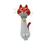 Funny Cat-shaped Vases Ornament Synthetic Resins Desk Decor Handcrafted Quirky Cat Vase Cute Cartoon Style Cat Figurine