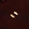 Alma Feather Handmade Brass Earrings