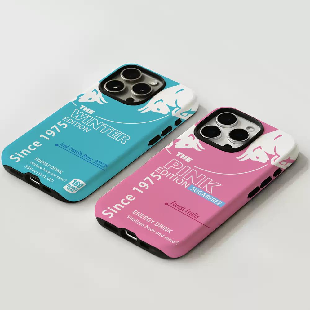 Energy drink cool bull stylish design Phone Case Film shell For iPhone 17 16e 16 15 14 13 12 11 Pro Max Plus XS