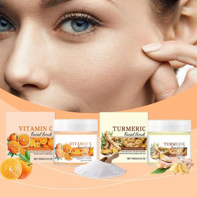 Facial Scrub Gently Cleanses Facial Skin, Exfoliates, Moisturizes, Softens, And Brightens