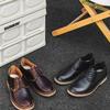Móda 2024 jaro Britský styl Šněrování Pracovní oblečení Hovězí kůže Jednoduché boty Crazy Horse Leather Nízké boty pro volný čas pro muže Pouštní boty