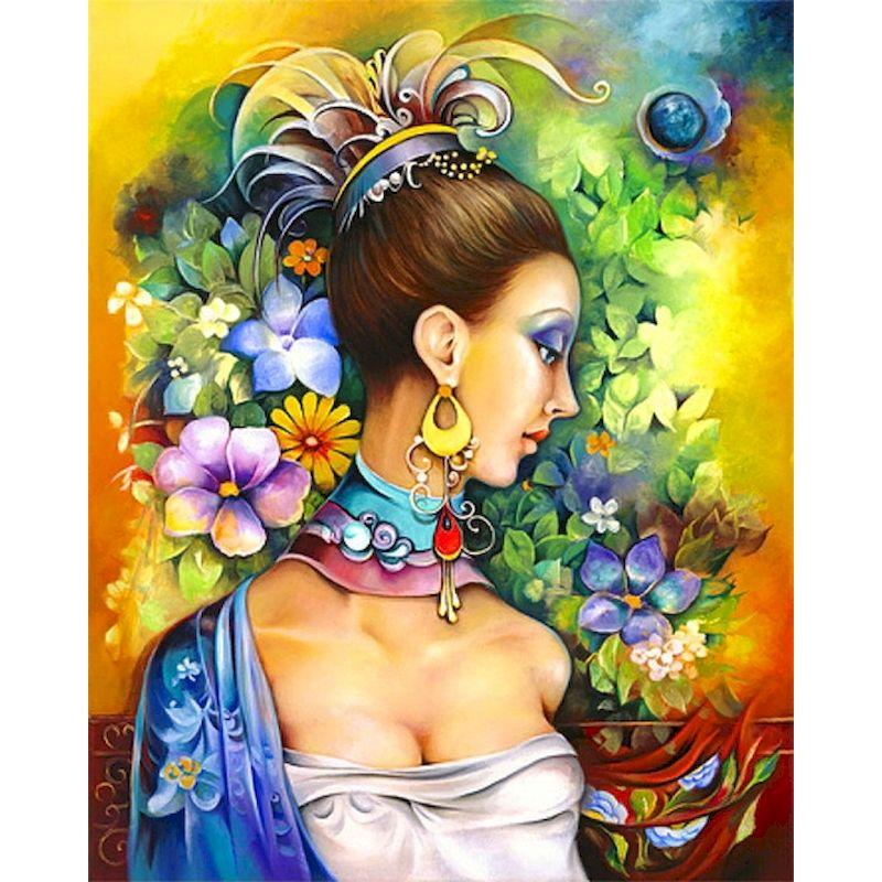 5D DIY Diamond Painting Women Kits Cross Stitch Diamond Embroidery Rhinestone Art Home Decoration Adults Picture Kits