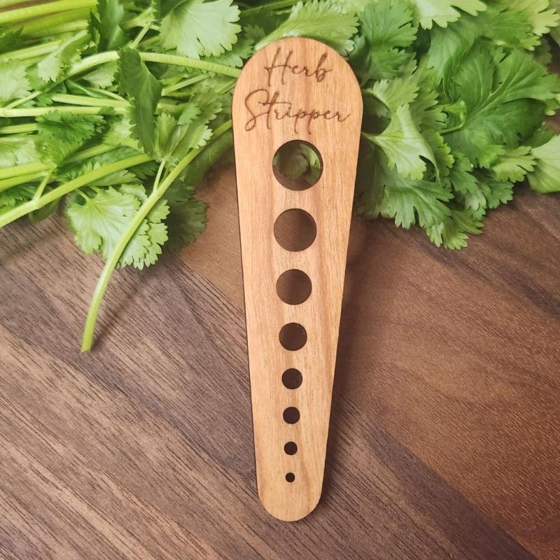 Holz-Gemüseblattentferner Effizientes Werkzeug zum Entfernen von Blattgemüse Ergonomischer Griff Gadget Küchenzubehör