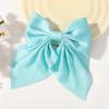 LOVEKIKI 4.9inch Elegant Hair Bows Hair Clip for Womens Fashion Ponytail Hairgripes Girls Solid Color Satin Butterfly Barrettes