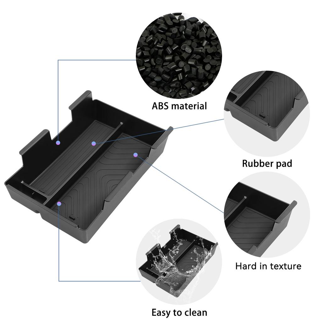 For Honda Prologue/Acura ZDX 2025 2025 Center Console Armrest Storage Box Tray Organizer Car Interior Accessories Black