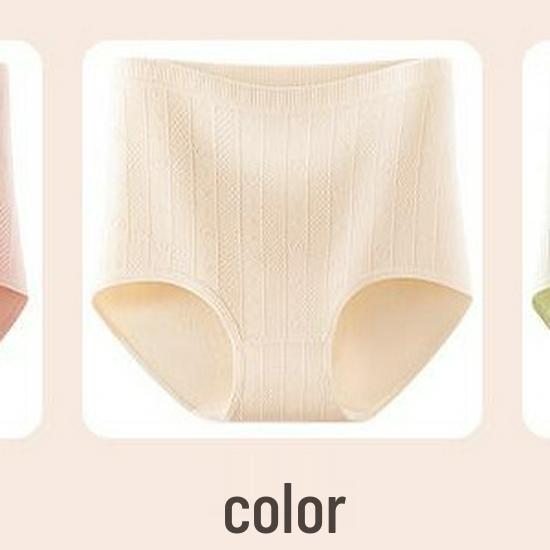 

Женские хлопковые бесшовные трусы-слипы с высокой посадкой для контроля живота - Антибактериальные и удобные M (36-48 kg)