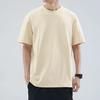 Men Solid Color T-Shirt Round Sleeve Summer Tee Neck Short Casual Loose Fit Tee Shirt
