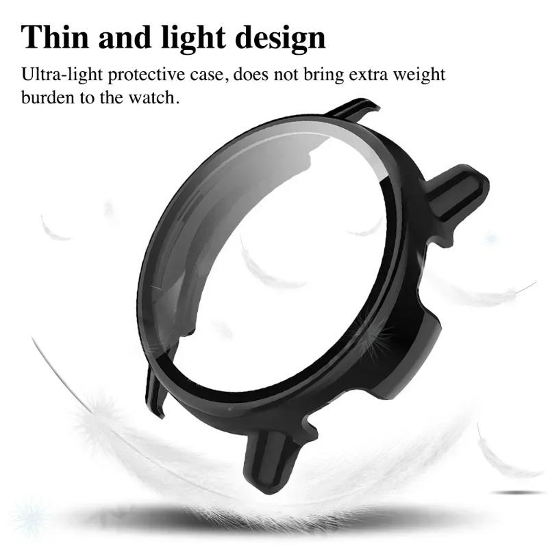 Nové tvrzené sklo+PC pouzdro pro Garmin Vivoactive 5 Ochranné pouzdro proti poškrábání displeje pro Garmin Active 5