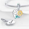 New Stylecopper Sunflower And Rose Charm Beads Suitable For Original Pan Women'S Bracelet Di Souvenir Customization