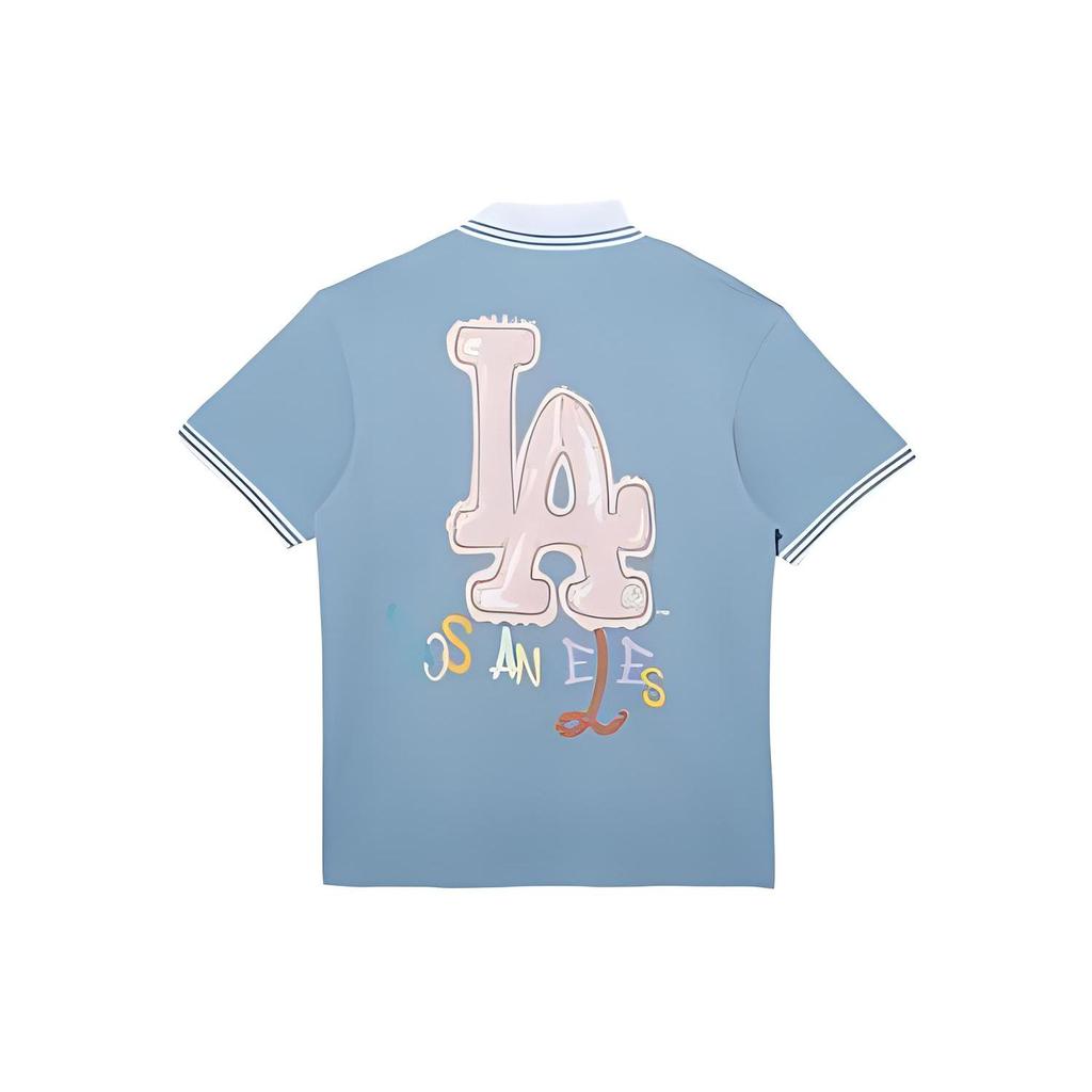 New Era SS22 MLB Striped Logo Embroidered Short Sleeve Polo Shirt Unisex polo shirts 13280340