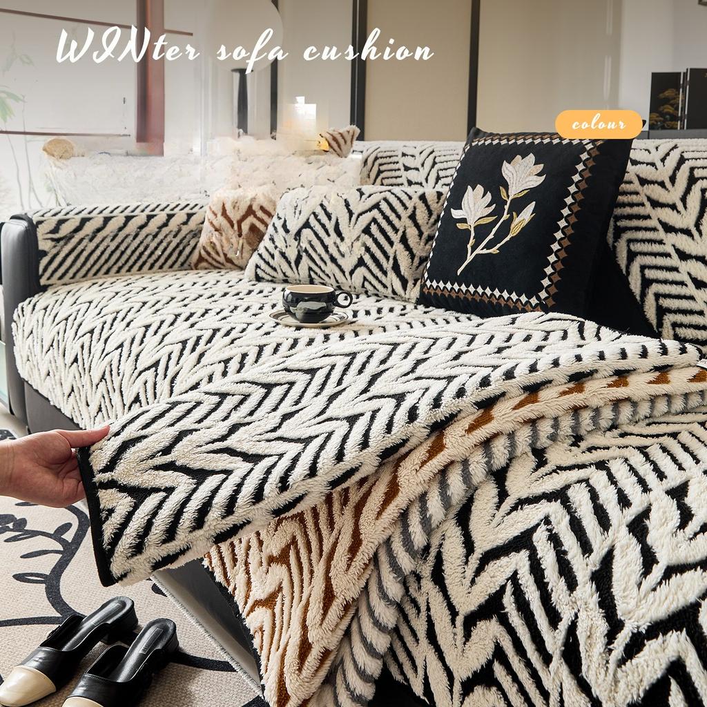 2025 New Autumn and Winter Non Slip Sofa Cover Fabric One-piece Design Sofa Cushion French Style High Aesthetic Value Versatile