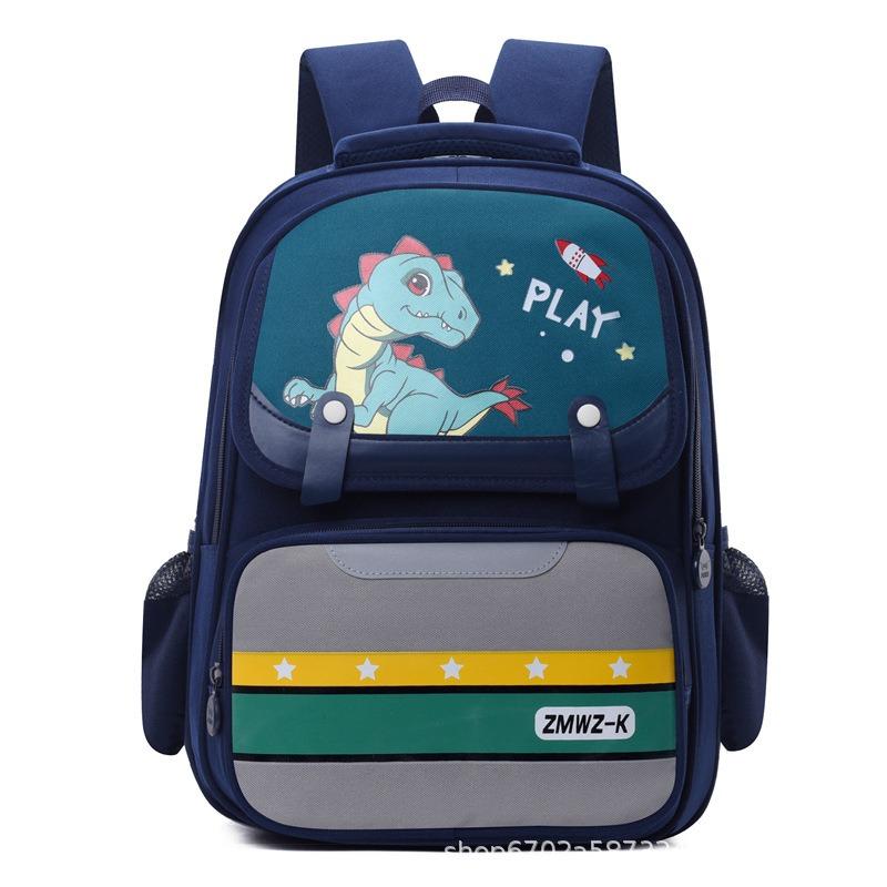 Elementary school bags Boys and girls cartoon breathable backpack 123rd to 6th grade spine protection burden reduction children's backpack
