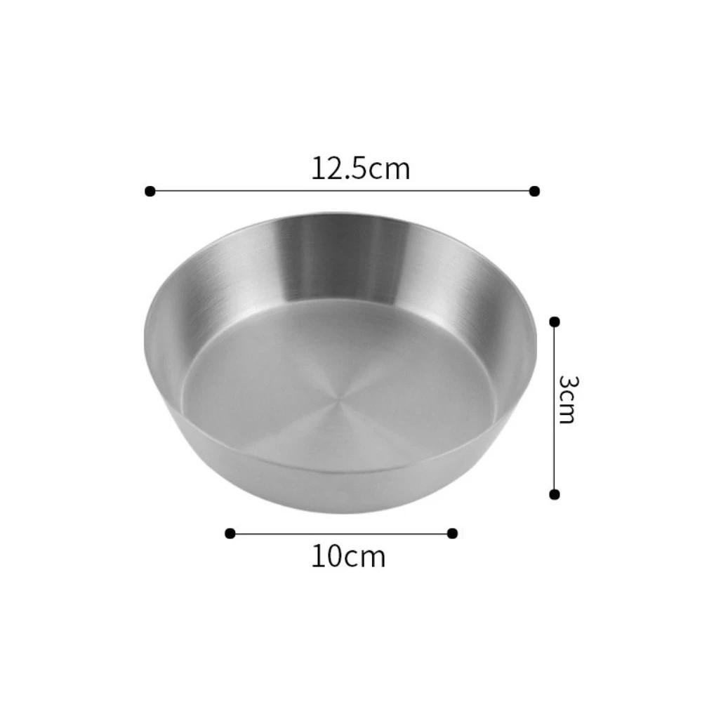 Einlagiges Gewürz-Dip-Schälchen 304 Edelstahl Kalte Speisen Kimchi-Schale Koreanisches Barbecue