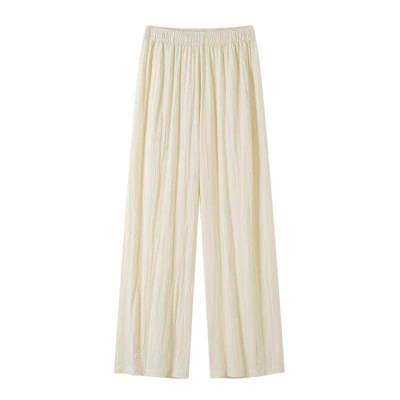 Light and Cool Pants Women's Summer New Casual Pants Drape Lazy and Thin Small Cloud Wide-leg Pants