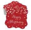 Inkdotpot Real Gold Foil Bracket Shape Paper Hang Tags Happy Birthday Favor Tags Pack Of