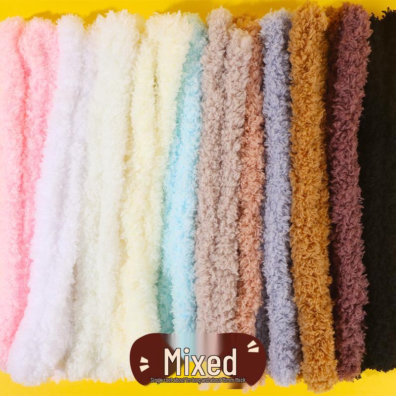 

15 мм Супер Плотная Плюшевая Пряжа Синельная Проволока для DIY Кукол и Щенков