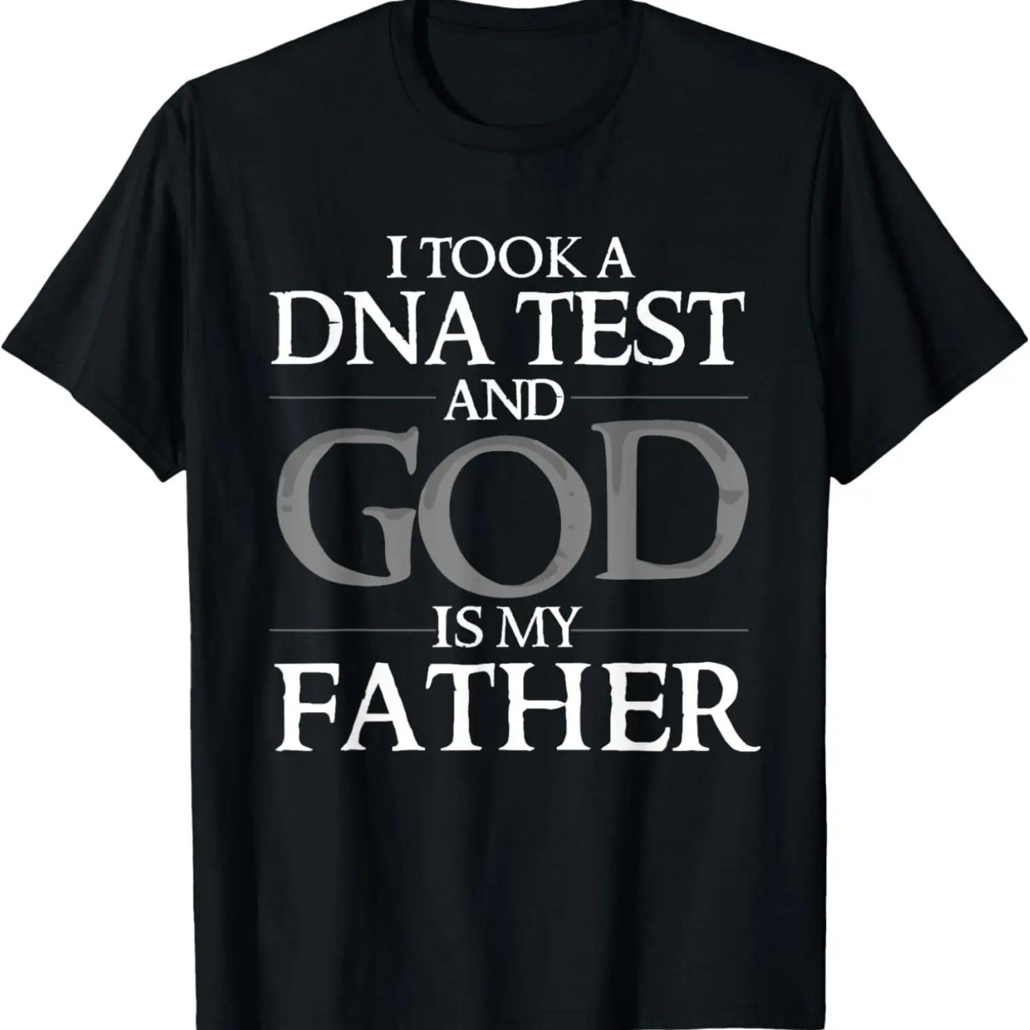Funny DNA God Is My Father Gift _ Cute Christian Lover Men T-Shirt S чёрный