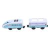 Electric Train Toy Toddlers Battery Operated Motorized Set Compatible with for Thomas Blue White