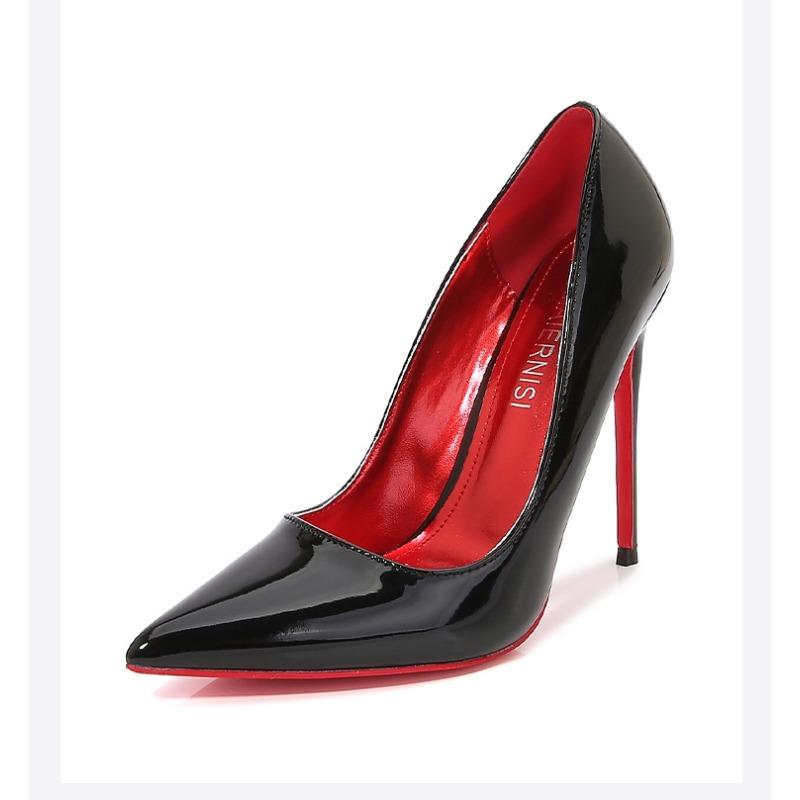 2 Spring and autumn new pointed small high heels white light mouth versatile super thin heel women's shoes 2cm