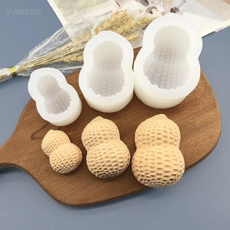 3D Simulate Peanuts Silicone Mold French Dessert Chocolate Mousse Mould Cake Decorating Tools Bakeware DIY Plaster Candle Model