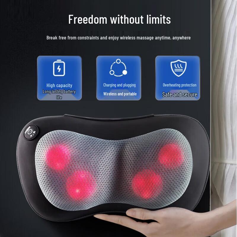 Cloris Wireless Rechargeable Kneading Massage Pillow