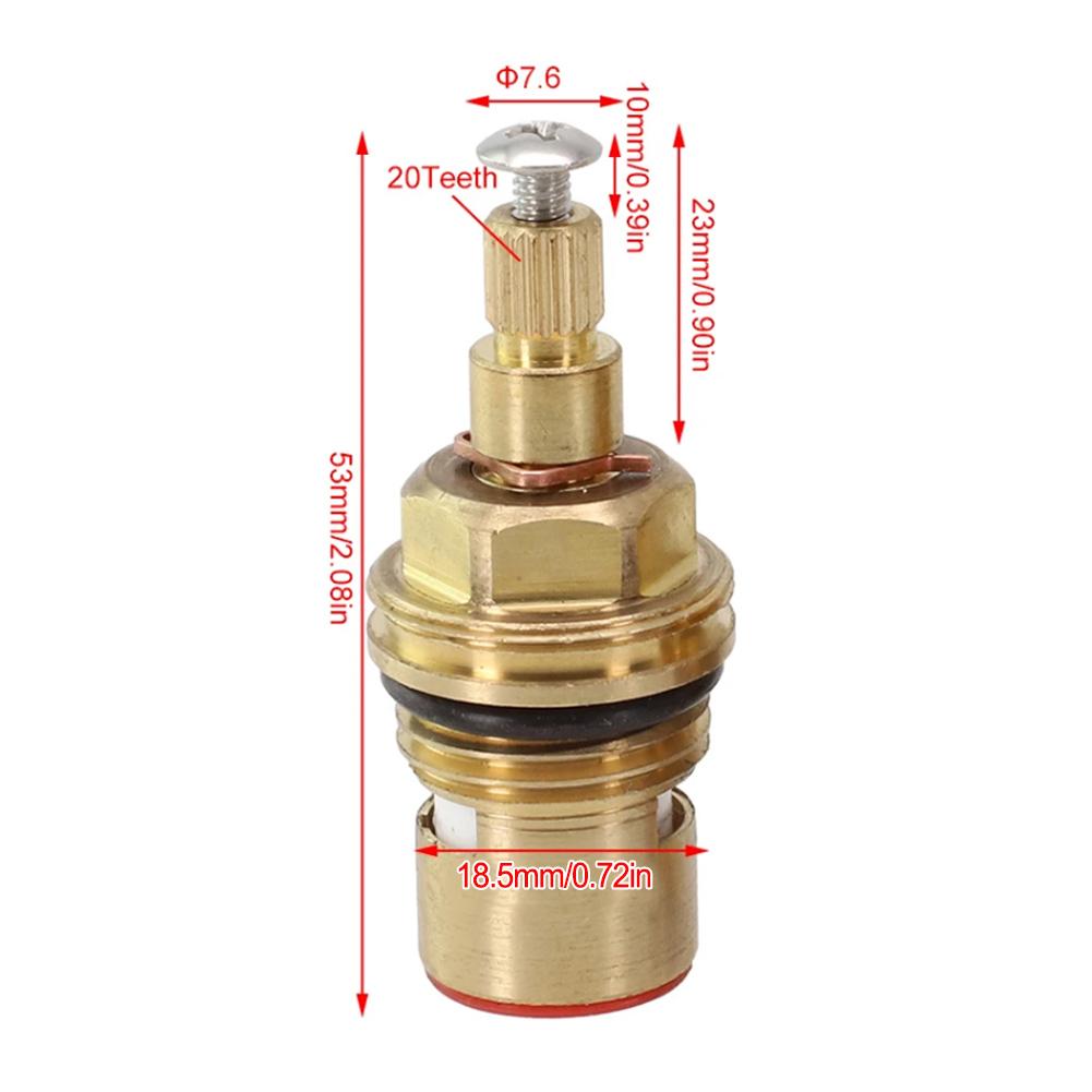 Premium Ceramic Disc Gland Replacement Tap Cartridge Valve 20 Teeth 12 Sizes