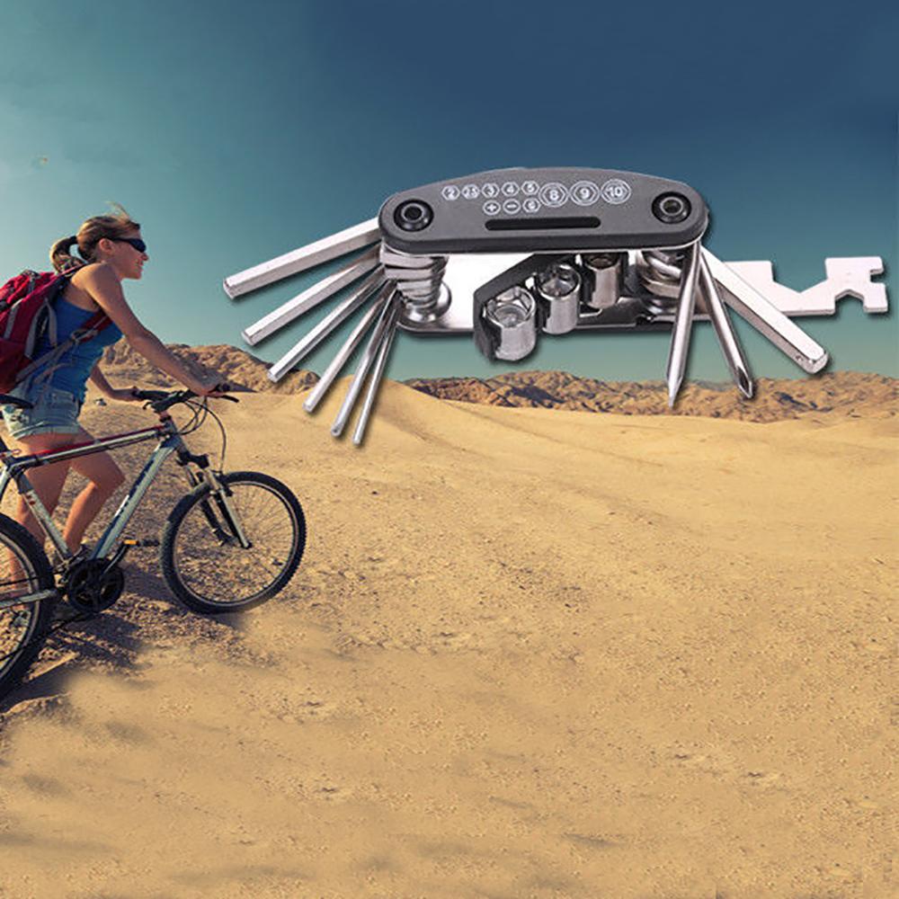 Motorcycle ATV Multifunctional Repair Tool Kit Allen Key Hex Socket Wrench 16in1