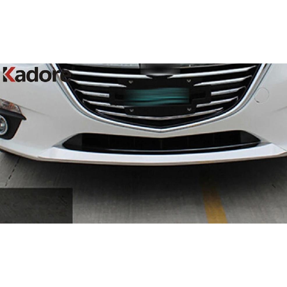 Front Center Grille Grills Cover Trim For Mazda 3 Axela 2014 2015 2016 Chrome Car Head Racing Grill Frame Trims Accessories