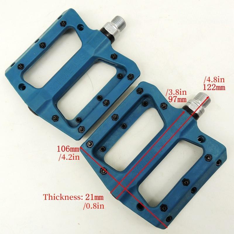 1pair High Strength Nylon Sealed Bearings Lightweight Non-slip Pedal MTB Flat Bicycle Pedal BMX Cycling Bike Accessories