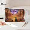 Wear-resistant Storage Bag Bag, with Smooth Zipper, Thickened Polyester Large Capacity Reusable Cosmetic Halloween Witch Pumpkin Pattern Printed Pouch