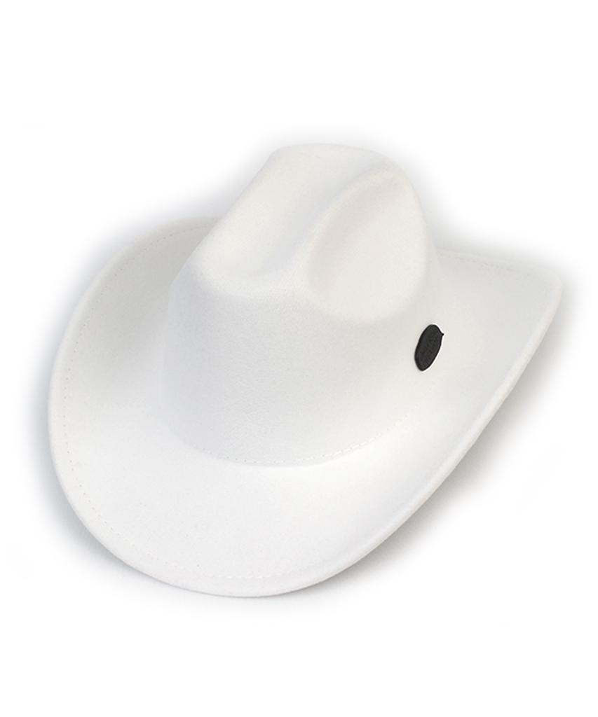 Western Wool White Fedora Cowboy Fedora
