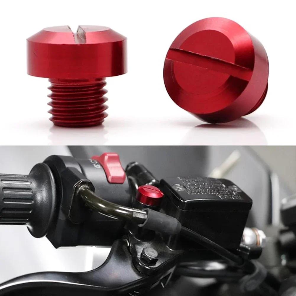 2Pcs Motorcycle M8 M10 CNC Aluminum M8 Rear View Mirror Hole Plugs Screws Rearview Mirror Anti-Rust Holder
