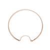 Cheap Punk Simple Round Circle Necklace Gold Bohemian Fashion Jewelry Exaggeration Metal Hoop Adjustable Necklaces for Women