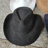 New Blue Suede Hat 7.5Cm Western Cowboy Women'S Fedora Hat Men'S Church Jazz Hat Fashion Travel Party Hat Denim Hat