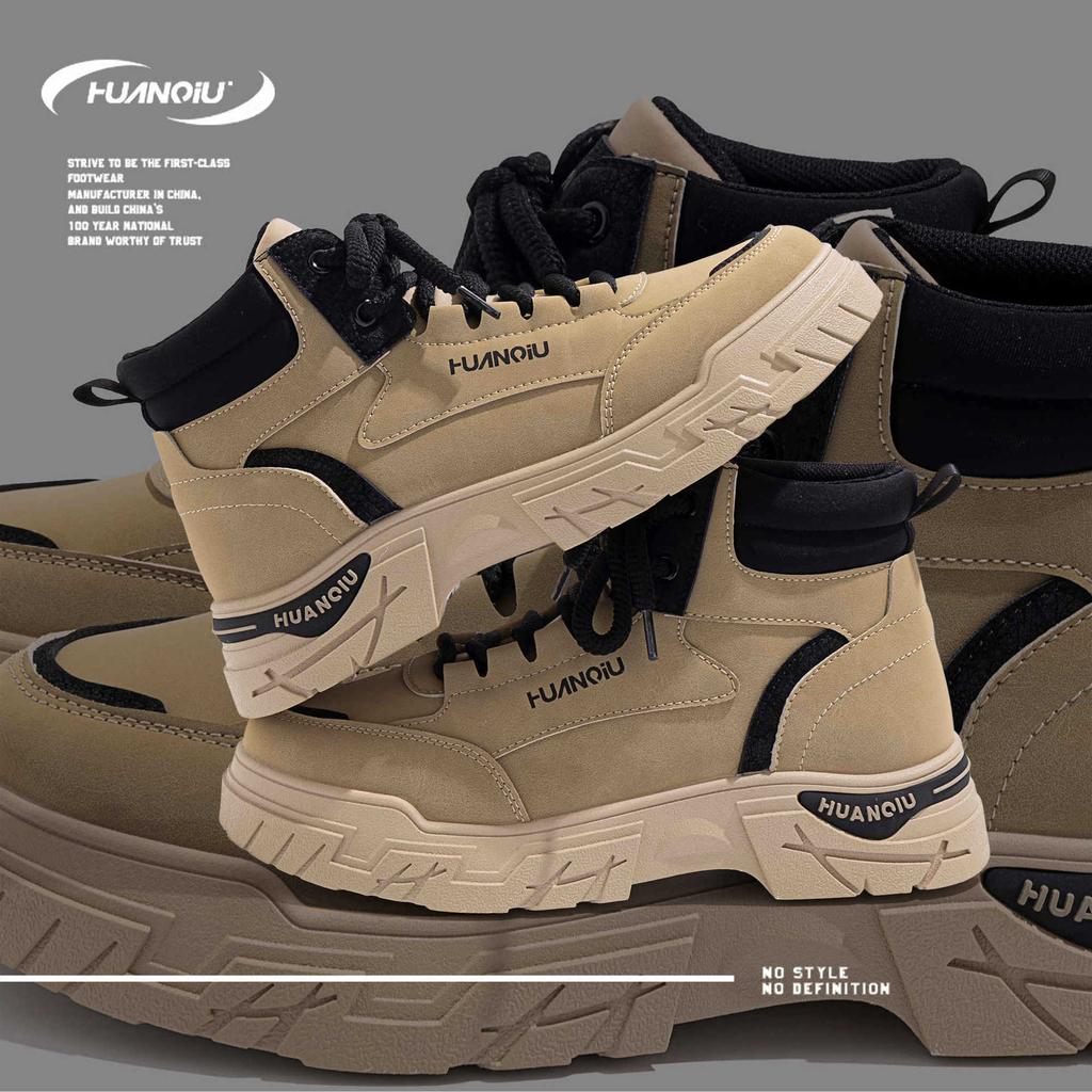 Globale vielseitige Plattform-Tooling-Schuhe Herren Sommer Britischer Stil Outdoor Martin Boots Casual Herrenschuhe ZHQ9080