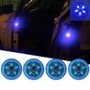 Rubonarie LED Door Warning Lights, Rear-End Collision Prevention Emergency Signal Lights (5 Lights, 4 Blue)