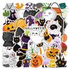 13 Models of 50 Halloween Holiday Decoration Graffiti Stickers Suitcase Computer Waterproof No Glue Stickers DIY