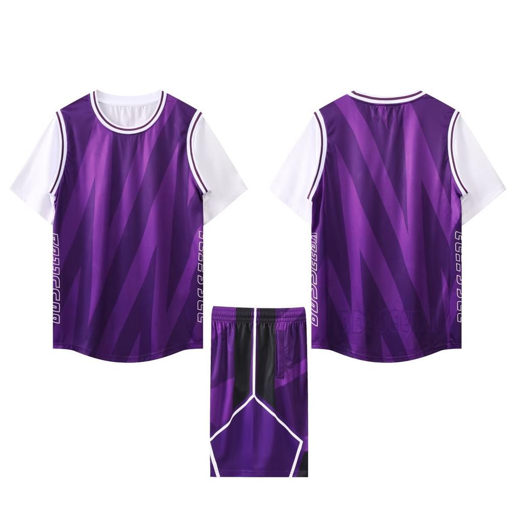 American Fake Two-Piece Basketball Suit, Boys And Girls Training Sports, Primary School Students Summer Adult Basketball Suit
