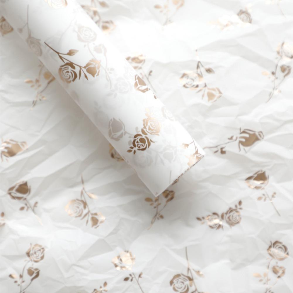 

20 Sheets Multicolor Flower Wrapping Paper DIY 45x56cm Gift Wrapping Paper Printed Flowers Crepe Packaging Paper Valentine s Day 5x5x5cm білий