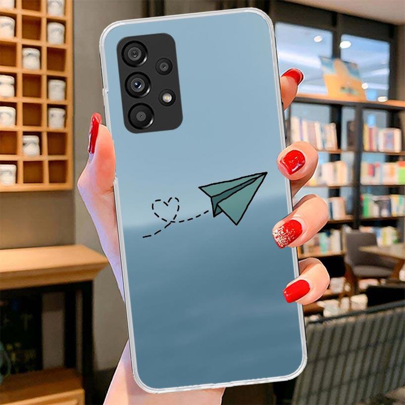

Бумажный Самолет Самолет Летать Чехол для Телефона Для Samsung Galaxy A17 A37 A57 A16 A26 A36 A56 A15 A25 A35 A55 A14 A24 A34 A54 A13 A23 A33 A Samsung A35