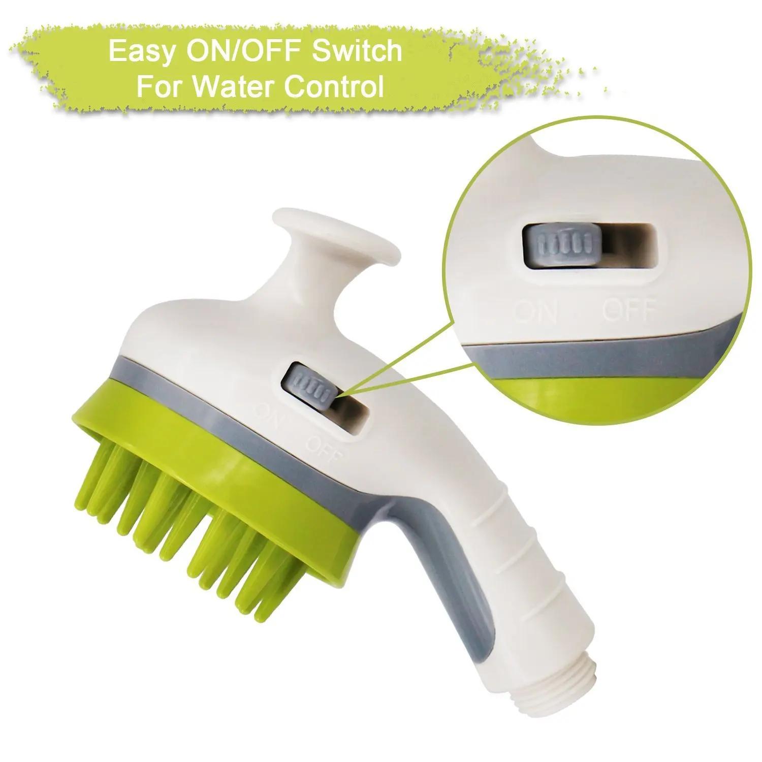 

Pet Shower Nozzle Silicone Massage Tool Suitable Indoor and Outdoor Use, Multi-functional Cat and Dog Shower Nozzle Massage