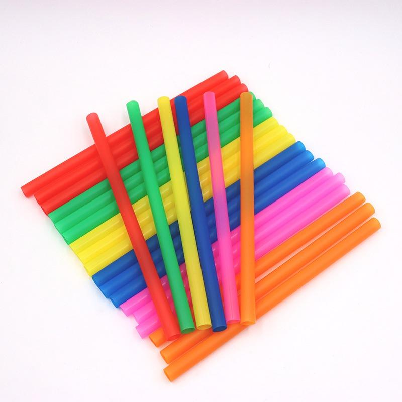 100pcs 210x11mm Bubble Tea Plastic Straws for Drinks Slush Big Straw Milkshake Straws Plastic Straws Plastic